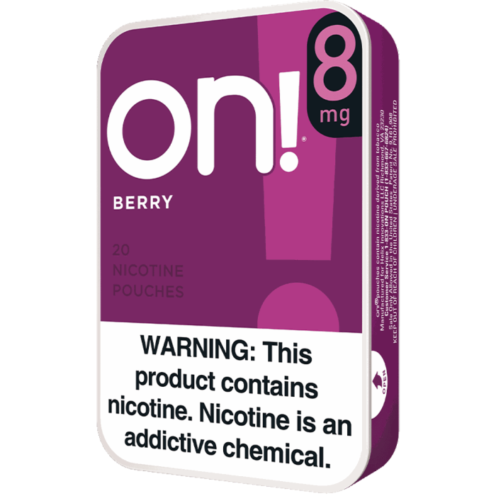 On! 8MG Berry Nicotine Pouches