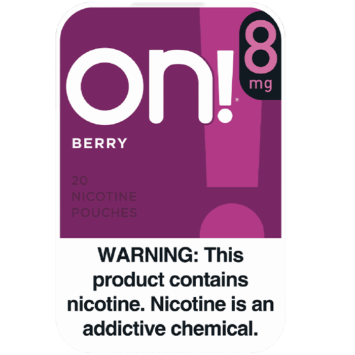 On! 8MG Berry Nicotine Pouches On! 8MG Berry Nicotine Pouches