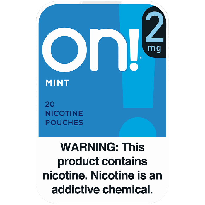 On! 2MG Mint Nicotine Pouches On! 2MG Mint Nicotine Pouches