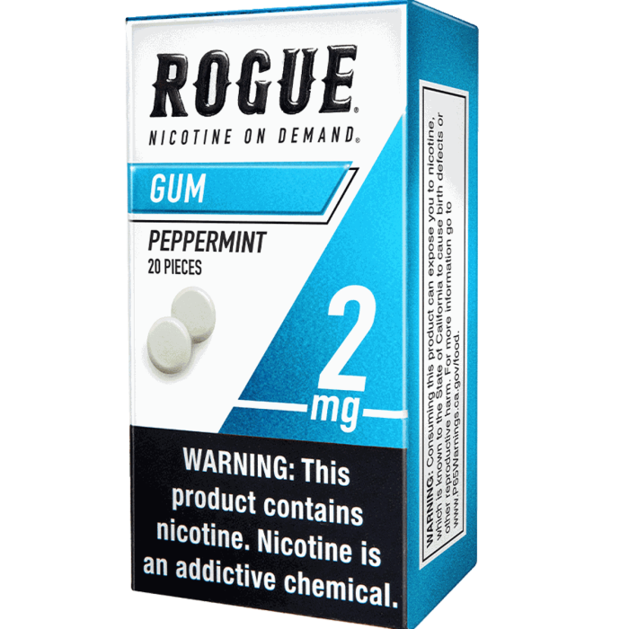 Buy Rogue Peppermint 2mg Gum Online - From $5.39