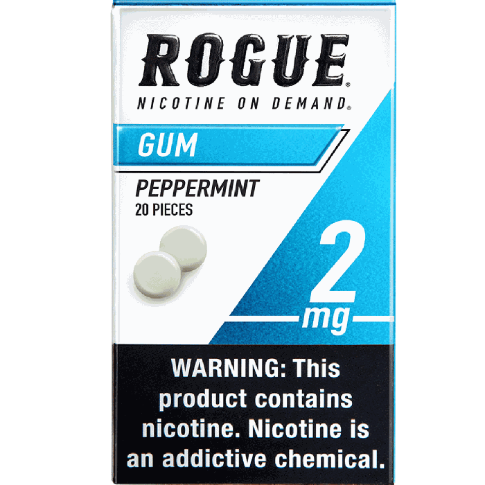 Buy Rogue Peppermint 2MG, Nicotine gum Online - From $5.39 Buy Rogue Peppermint 2MG, Nicotine gum Online - From $5.39