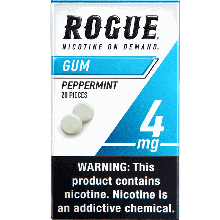 Buy Rogue Peppermint 4MG, Nicotine gum Online - From $5.39