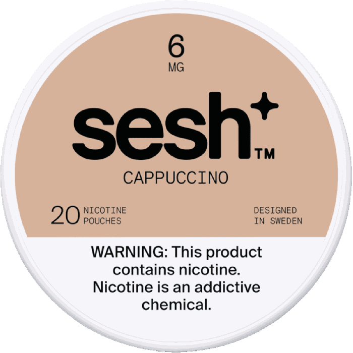 Sesh+ Cappuccino 6mg Nicotine Pouches