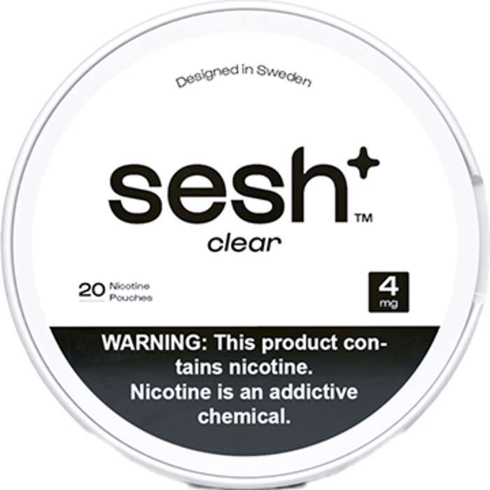 Sesh+ Clear 4mg Nicotine Pouches Sesh+ Clear 4mg Nicotine Pouches