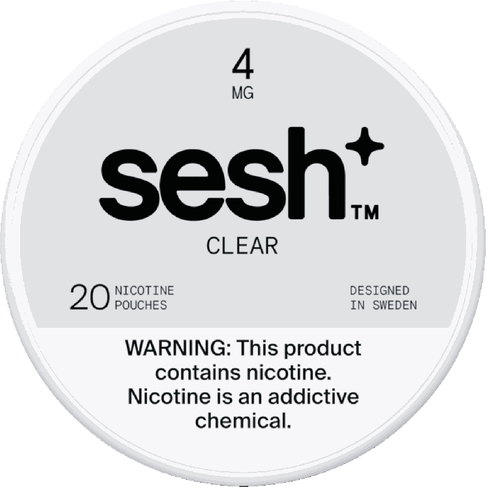 Sesh+ Clear 4mg Nicotine Pouches