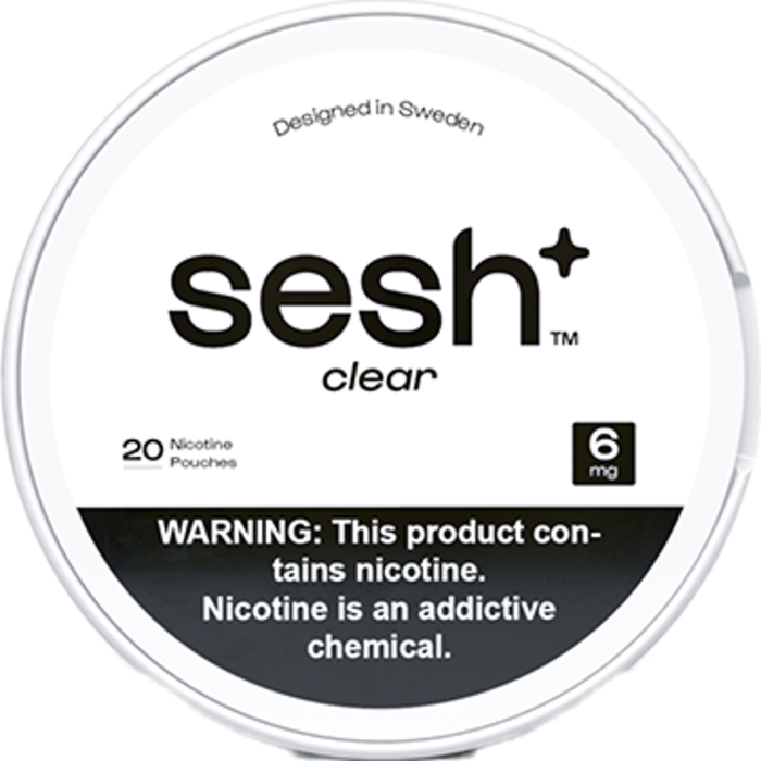 Sesh+ Clear 6mg Nicotine Pouches Sesh+ Clear 6mg Nicotine Pouches