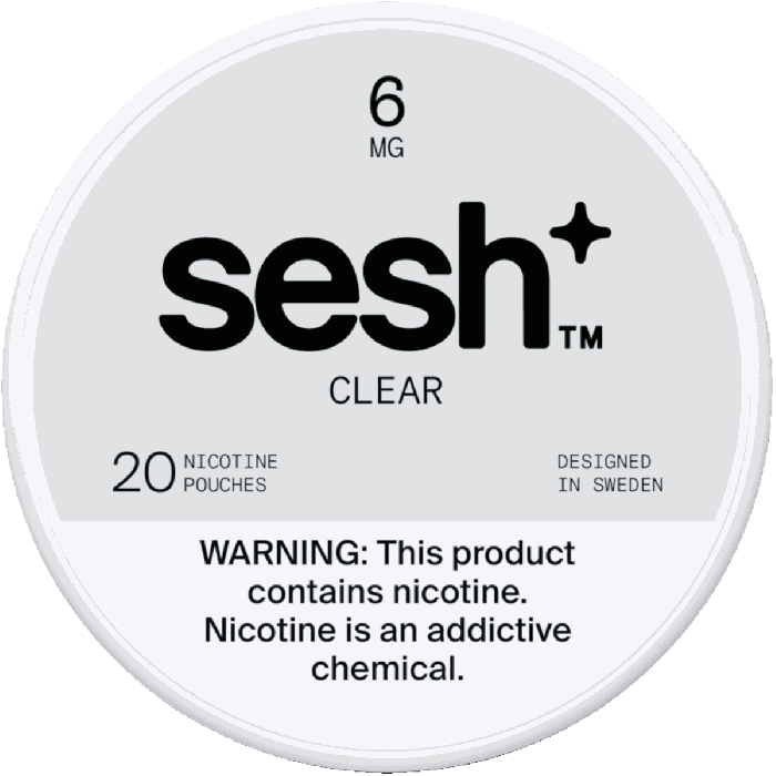 Sesh+ Clear 6mg Nicotine Pouches Sesh+ Clear 6mg Nicotine Pouches