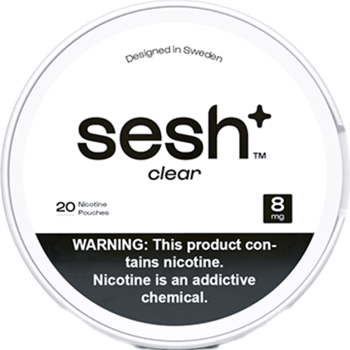 Sesh+ Clear 8mg Nicotine Pouches Sesh+ Clear 8mg Nicotine Pouches