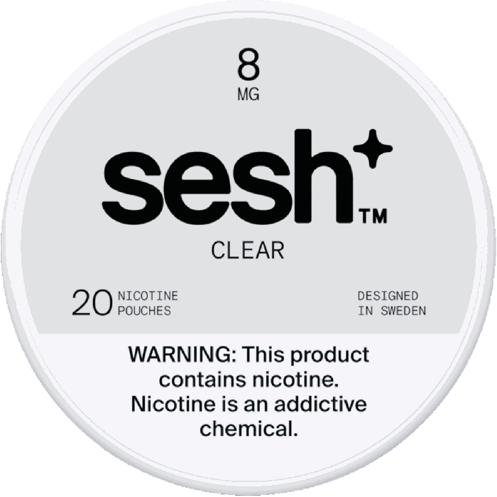Sesh+ Clear 8mg Nicotine Pouches