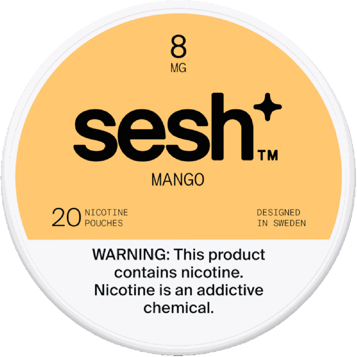 Sesh+ Mango 8mg Nicotine Pouches