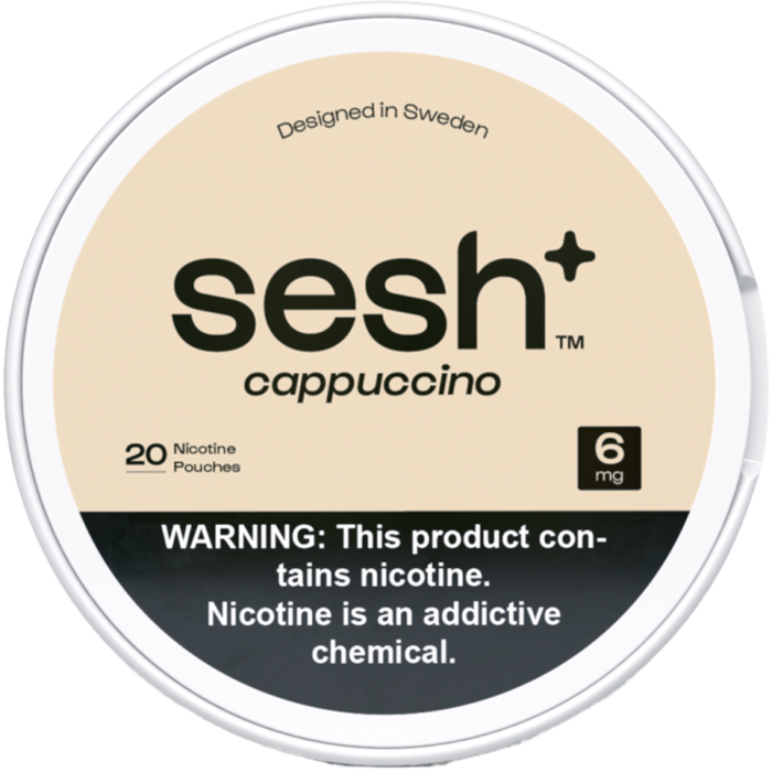 Sesh+ Cappuccino 6mg Nicotine Pouches
