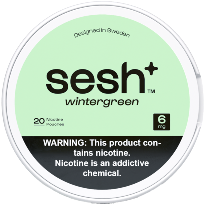Sesh+ Wintergreen 6mg Nicotine Pouches Sesh+ Wintergreen 6mg Nicotine Pouches