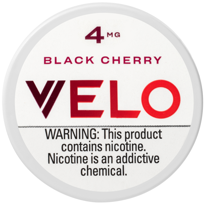 Velo Pouch Black Cherry 4MG Nicotine Pouches Velo Pouch Black Cherry 4MG Nicotine Pouches
