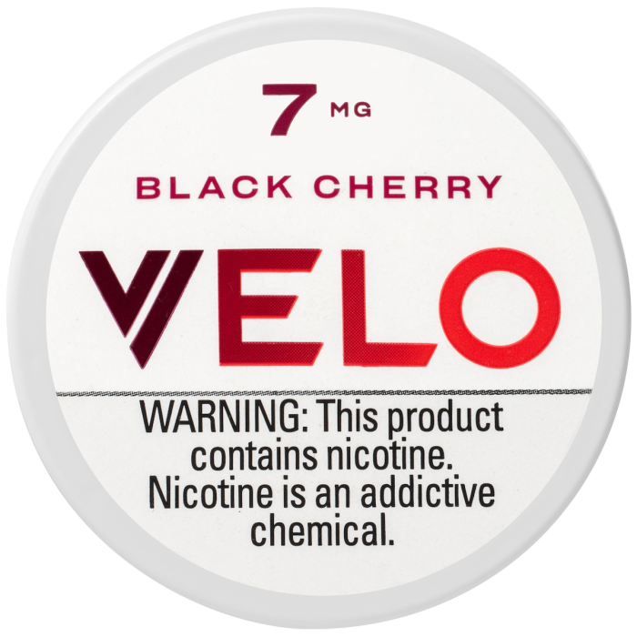 Velo Max Nicotine Pouches Black Cherry 7MG Velo Max Nicotine Pouches Black Cherry 7MG