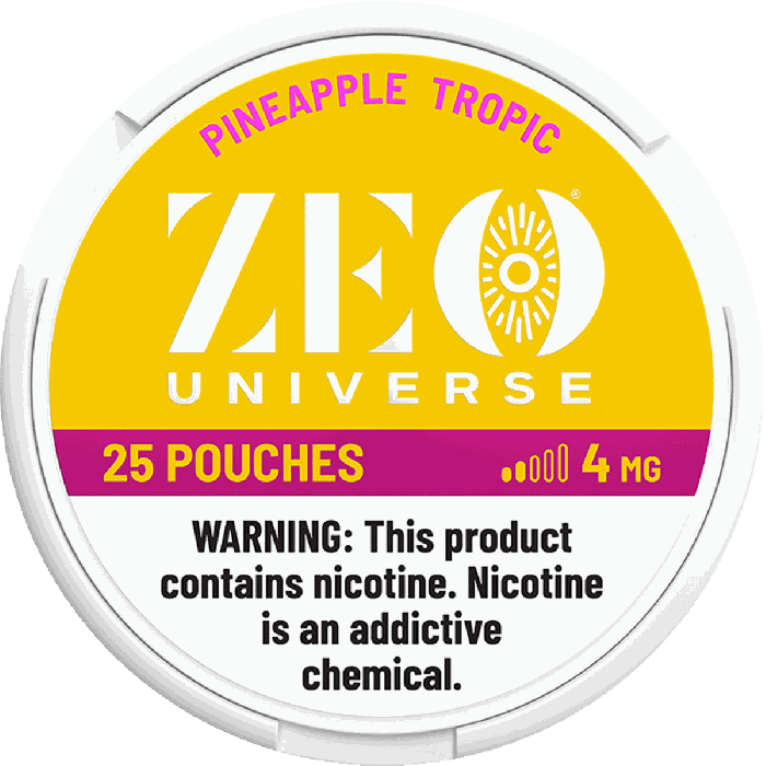 ZEO Universe Pineapple Tropic 4mg Nicotine Pouches
