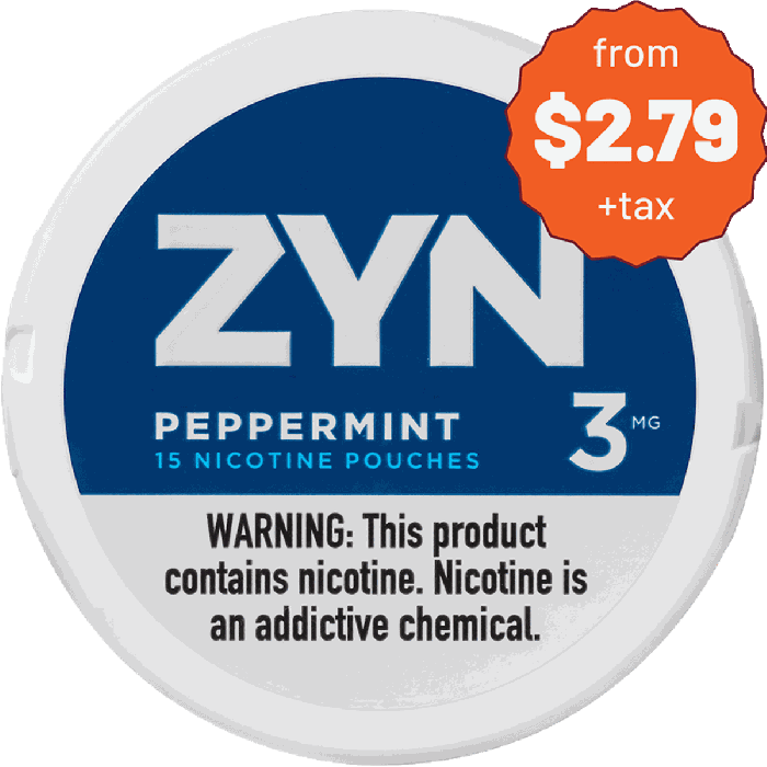 ZYN Peppermint 3MG Nicotine Pouches