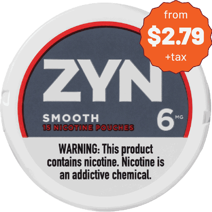 ZYN Smooth 6MG Nicotine Pouches ZYN Smooth 6MG Nicotine Pouches