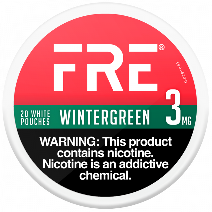 FRE Wintergreen 3MG Nicotine Pouches FRE Wintergreen 3MG Nicotine Pouches