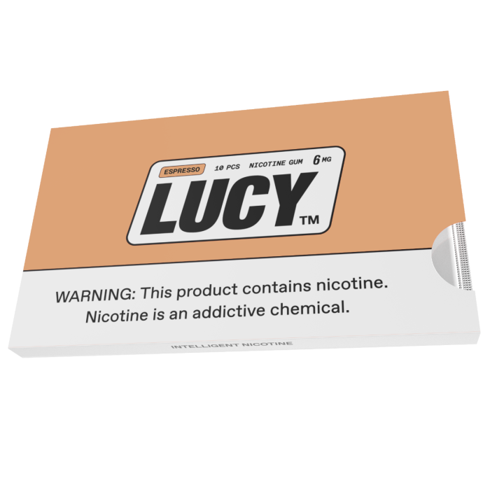 Lucy Espresso 6MG Nicotine Gum