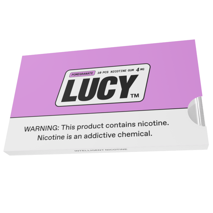 Lucy Pomegranate 4MG Nicotine Gum