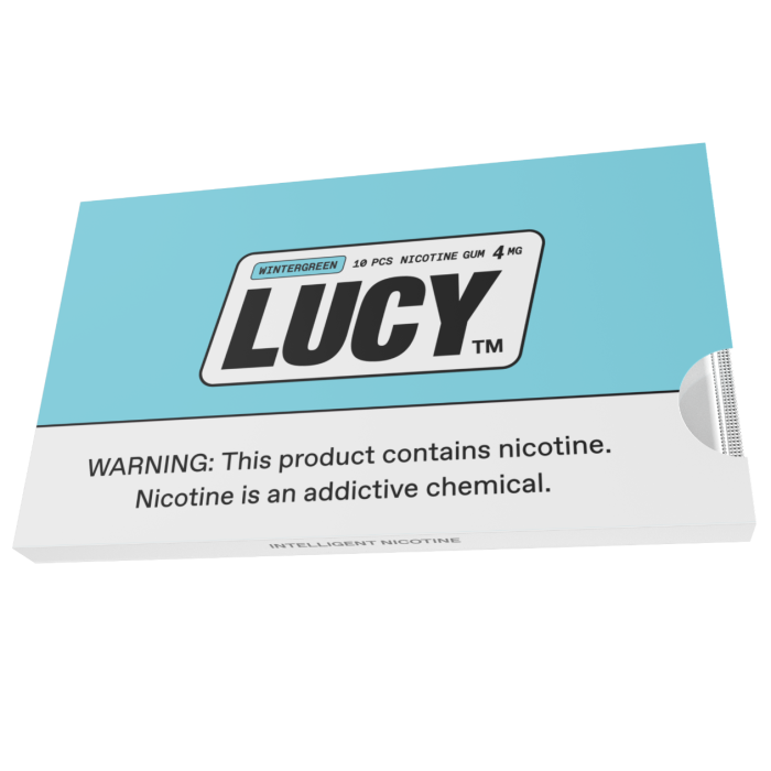 Lucy Wintergreen 4MG Nicotine Gum