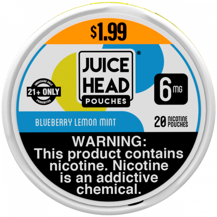 Juice Head Pouches Blueberry Lemon Mint 6MG $1.99 Juice Head Pouches Blueberry Lemon Mint 6MG $1.99