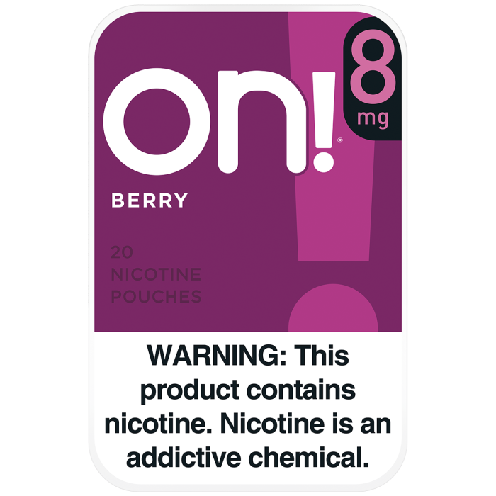 On! 8MG Berry Nicotine Pouches