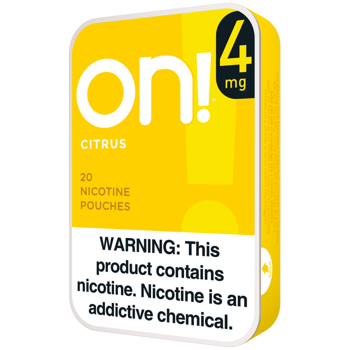 On! 4MG Citrus Nicotine Pouches
