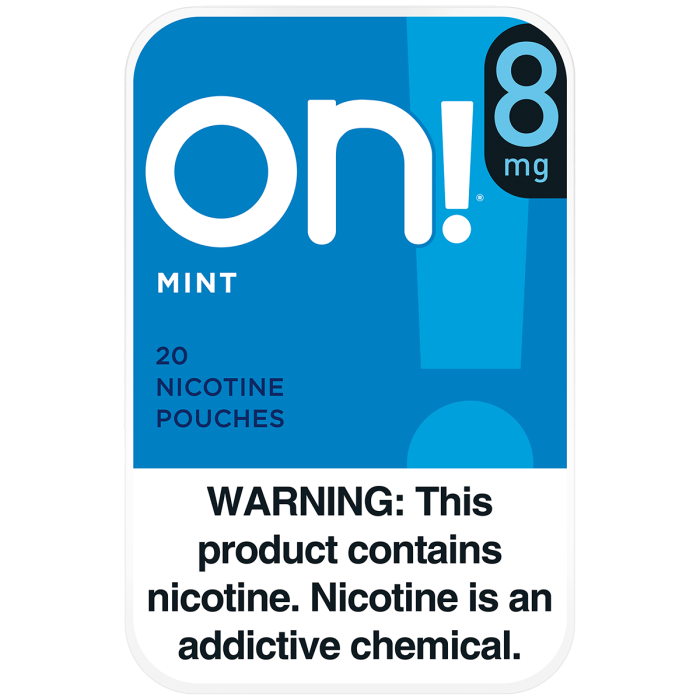 On! 8MG Mint Nicotine Pouches