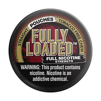 Fully Loaded Straight, Full Nicotine Strength Pouches