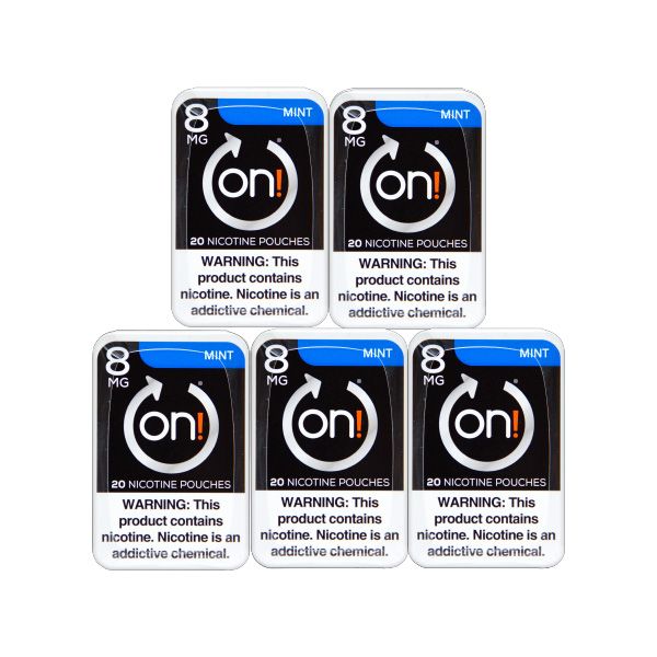 On! Mint 5for5 8mg Nicotine Pouches