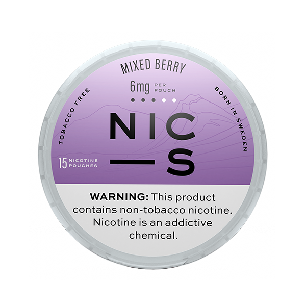 NIC-S Mixed Berry 6mg Nicotine Pouches