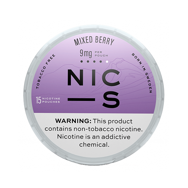 NIC-S Mixed Berry 9mg Nicotine Pouches