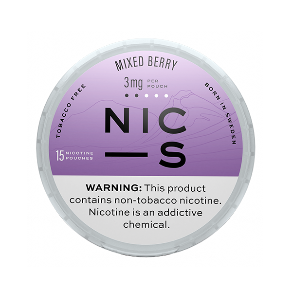 NIC-S Mixed Berry 3mg Nicotine Pouches