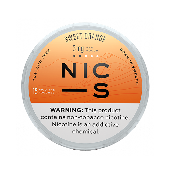 NIC-S Sweet Orange 3mg Nicotine Pouches