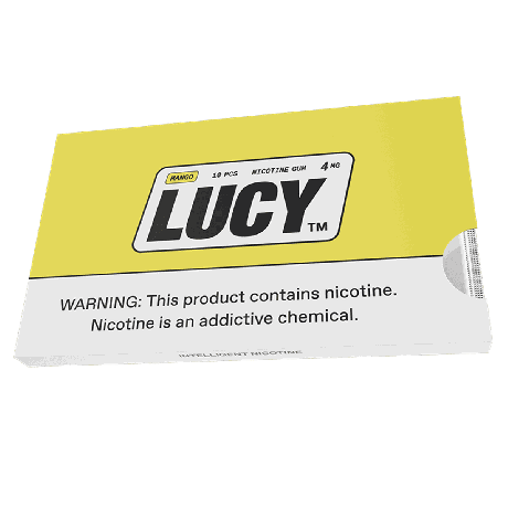 Lucy Mango 4mg Nicotine Gum