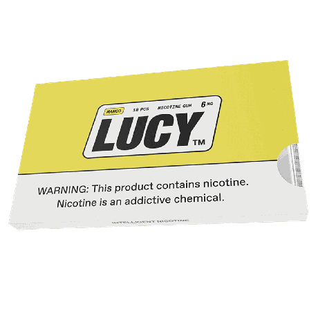 Lucy Mango 6mg Nicotine Gum