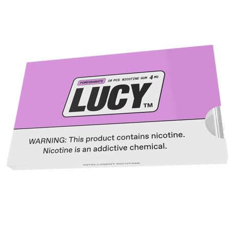 Lucy Pomegranate 4mg, Nicotine Gum