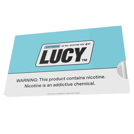 Lucy Wintergreen 4mg, Nicotine Gum