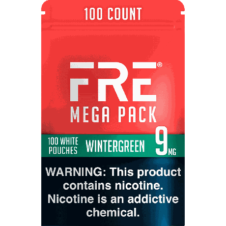 FRE Wintergreen Mega Pack 9MG Nicotine Pouches