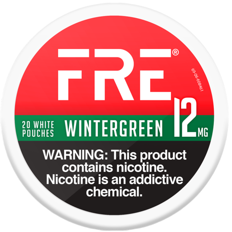 FRE Wintergreen 12MG Nicotine Pouches
