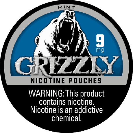 Grizzly Mint 9MG Nicotine Pouches