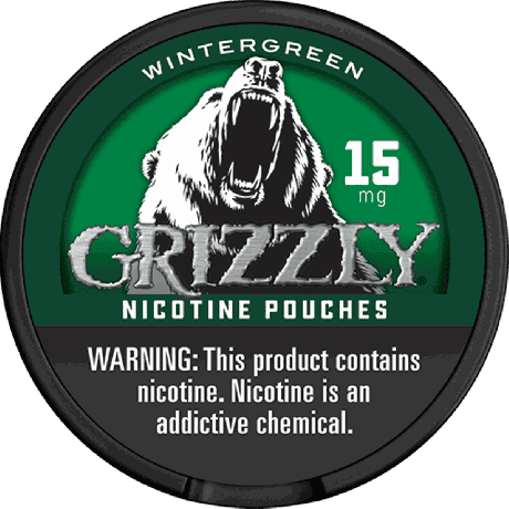 Grizzly Wintergreen 15MG Nicotine Pouches