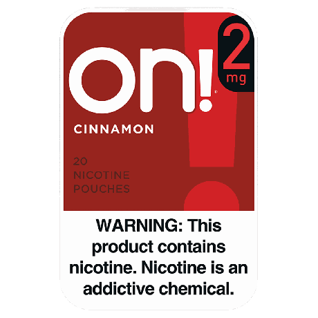 on! 2mg Cinnamon Nicotine Pouches