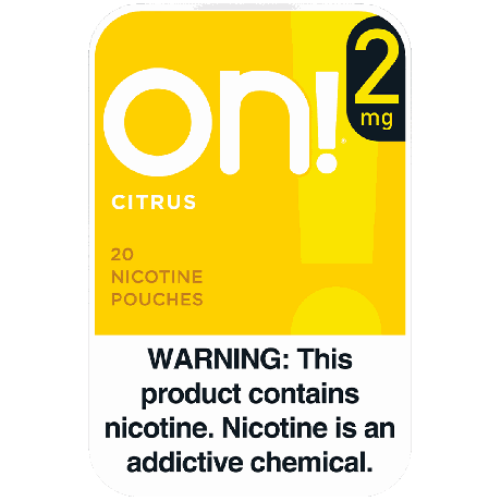 on! 2mg Citrus Nicotine Pouches