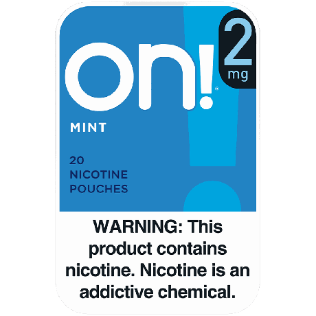 on! 2mg Mint Nicotine Pouches