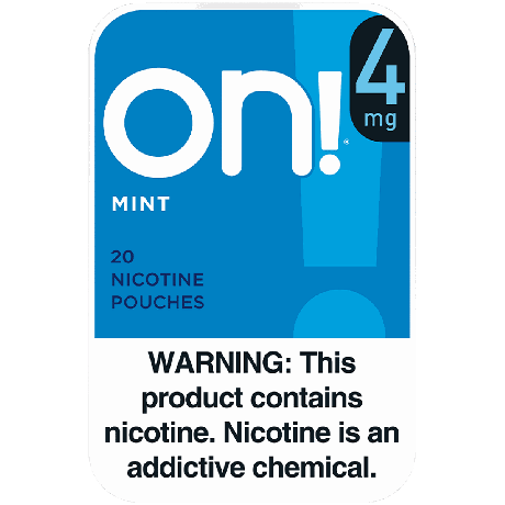 on! 4mg Mint Nicotine Pouches