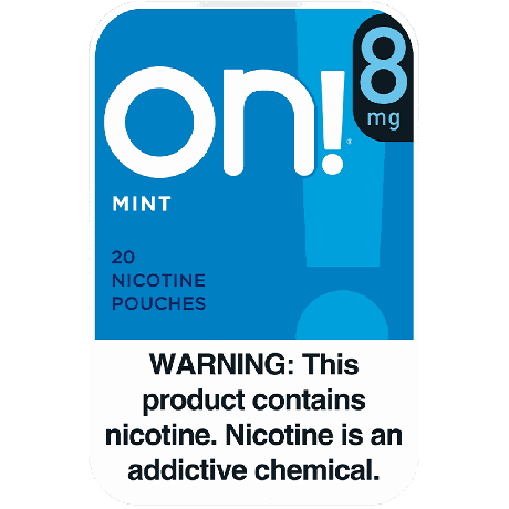 On! 8MG Mint Nicotine Pouches