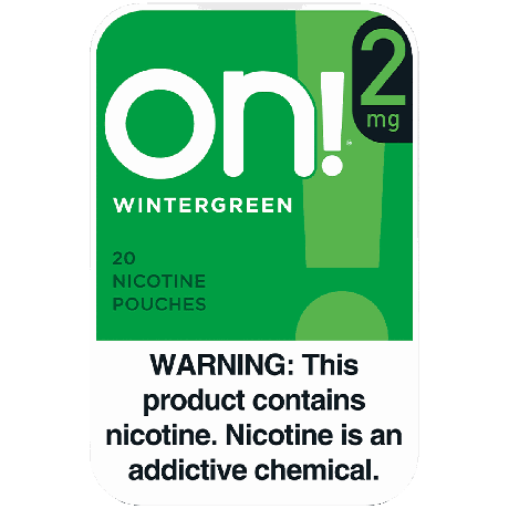 on! 2mg Wintergreen Nicotine Pouches