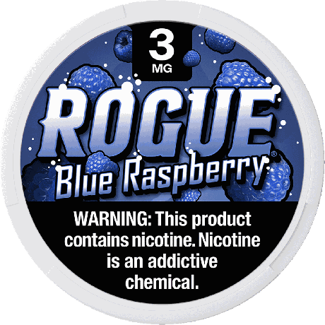 Rogue Nicotine Pouch Blue Raspberry 3mg
